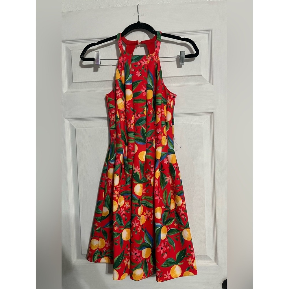 Vince Camuto Bright Red Summer Dress - Picture 3 of 6